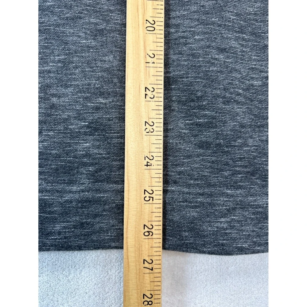Banana Republic Pullover Mens M Gray Space Dye Funnel Neck‎ Mock Sweatshirt